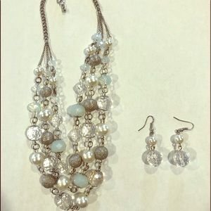 Chico’s necklace and earrings set.